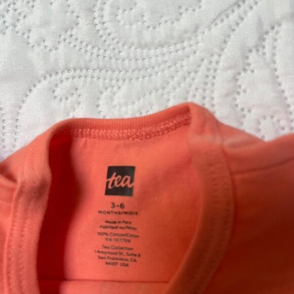 NWT Tea Collection Flutter Sleeve Baby Top 3-6m - Picture 4 of 4